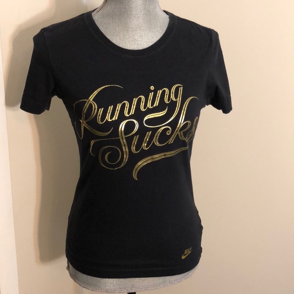 Nike Running Sucks Shirt - Picture 1 of 4